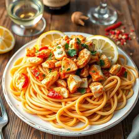 Spicy Crab Linguine - Easy Crab Meat Pasta Recipe